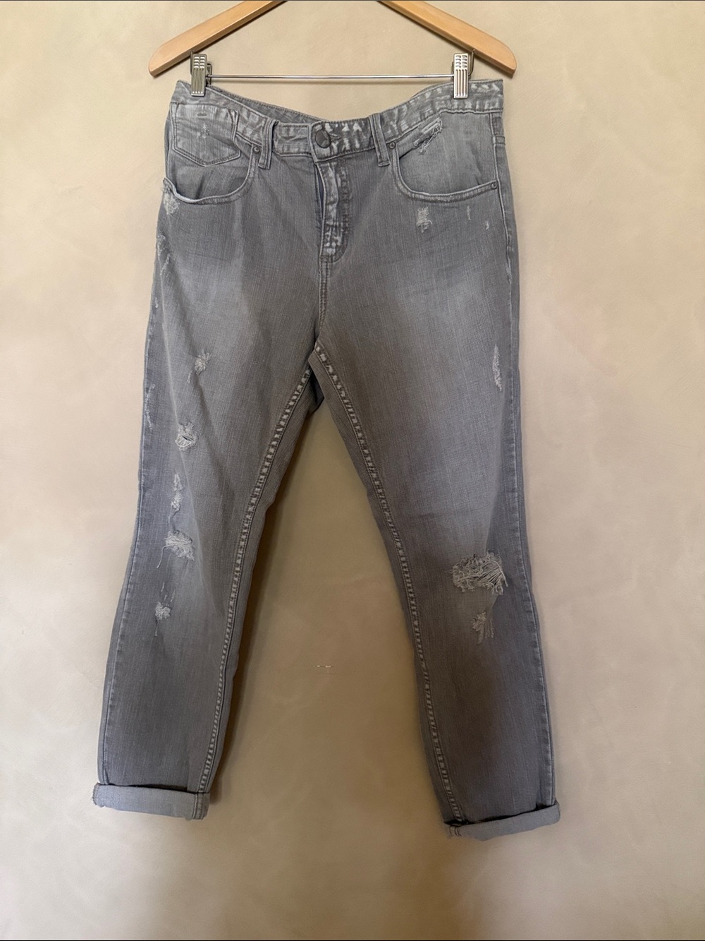 Free People Taupe Ankle Jeans size 31